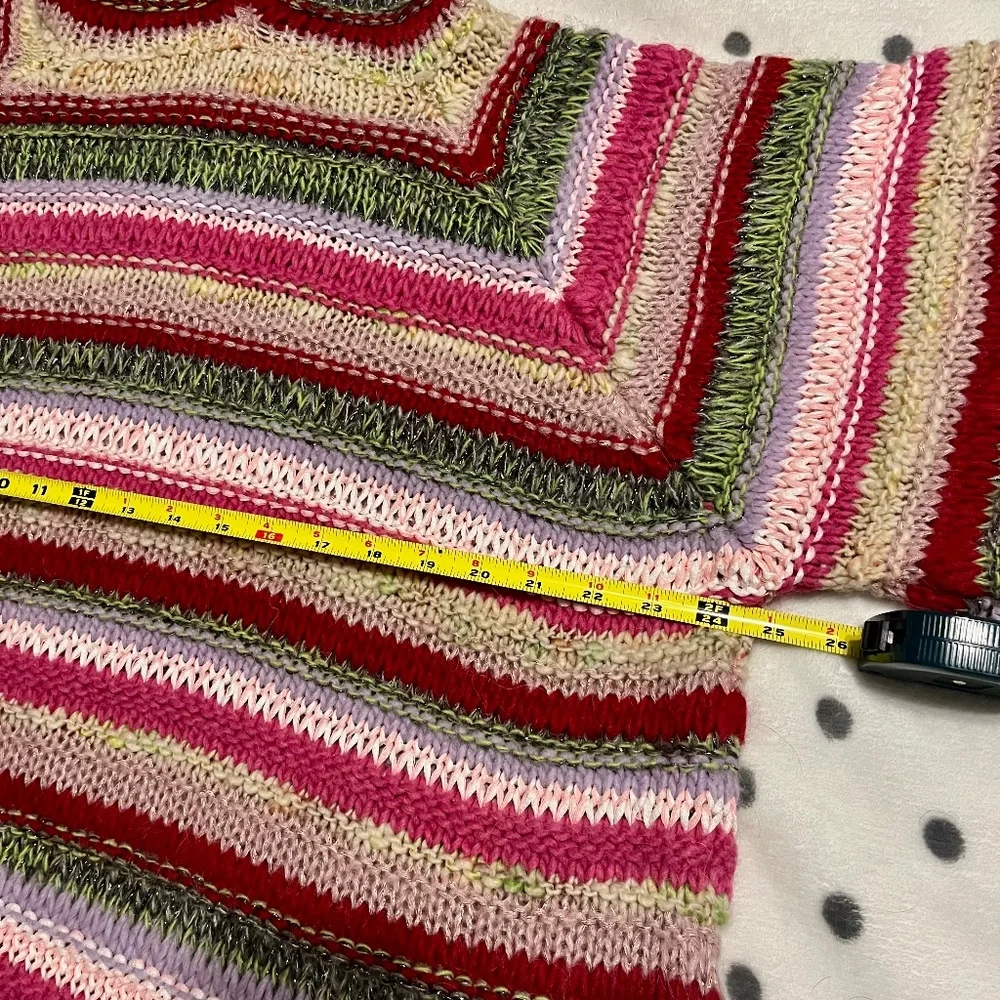Anthropologie colourful striped knit sweater (M|L) - Picture 4 of 9